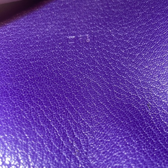 HERMES CHèVRE MYSORE VISION II AGENDA COVER PURPLE WITH COA - Picture 7 of 7